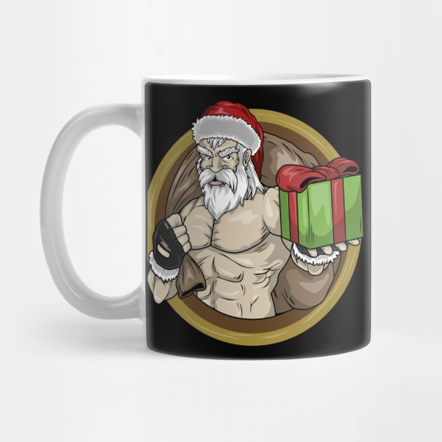 Funny Santa Claus as a Bodybuilder by Markus Schnabel